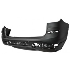 REAR BUMPER - LH TWIN EXHAUST - W/MOULDING HOLES (PRIMED)