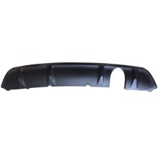 REAR BUMPER SPOILER - W/PARKING SENSOR HOLES (MATT BLACK)