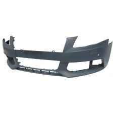 FRONT BUMPER - NOT S-LINE - W/WASHER JET + PARK SENSOR HOLES (PRIMED)