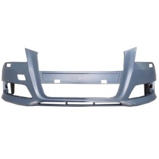 FRONT BUMPER - NOT S-LINE - W/WASHER JET HOLES (PRIMED)