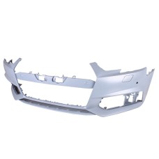 FRONT BUMPER - S-LINE - W/WASHER + PARK SENSOR HOLES (PRIMED)