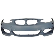 FRONT BUMPER - M SPORT - W/WASHER & PARK SENSOR HOLES (PRIMED)