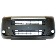 FRONT BUMPER - MULTISPACE - W/FLH + CHROME UPPER MOULDING (BLACK)