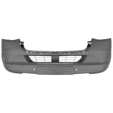 FRONT BUMPER - NO FLH - W/PARK SENSOR HOLES (BLACK)