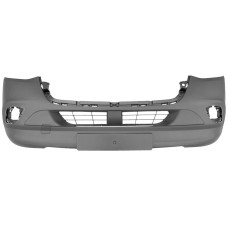 FRONT BUMPER - W/FLH - NO SENSOR HOLES (BLACK)