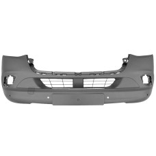 FRONT BUMPER - W/FLH + PARK SENSOR HOLES (BLACK)