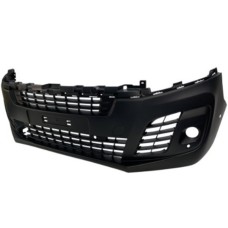 FRONT BUMPER - NO DRL TYPE - W/FLH, PSH + ASSIST HOLES (BLACK)