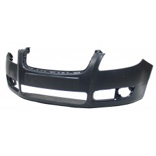 FRONT BUMPER - W/ROUND FOG LAMP HOLES (BLACK)