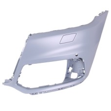 FRONT BUMPER END CAP - W/WASH + PARK SENSOR HOLES (PRIMED) (LH)