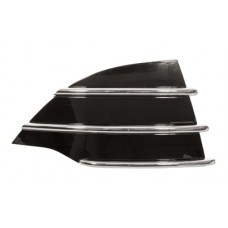 FRONT BUMPER GRILLE SIDE - NO FLH (BLACK + CHROME) (RH)