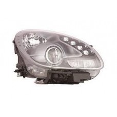 HEADLAMP - CHROME INNER/BLACK SURROUND - W/DRL (RH)