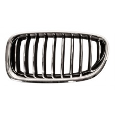 GRILLE - BLACK + CHROME SLATS/CHROME FRAME (LH)