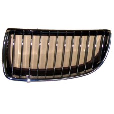 GRILLE SECTION - BLACK/CHROME SLATS/CHROME FRAME (LH)