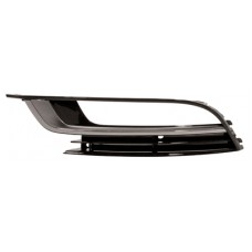 FRONT BUMPER GRILLE SIDE - W/FOG LAMP HOLE + CHROME TRIM (LH)