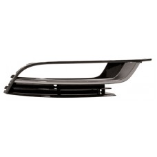 FRONT BUMPER GRILLE SIDE - W/FOG LAMP HOLE + CHROME TRIM (RH)