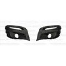 FRONT BUMPER GRILLE SIDE SET - W/FLH (NO PDSH) (BLACK)(2 PIECES)