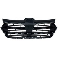 GRILLE - BLACK, W/2 CHROME TRIMS