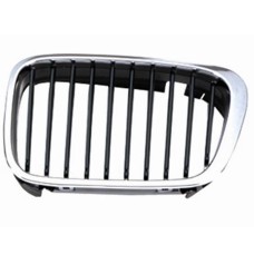 GRILLE - BLACK + CHROME SLATS/CHROME FRAME (LH)