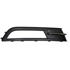 FRONT BUMPER GRILLE SIDE - W/HOLE + CHROME MOULDING (RH)