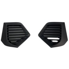 FRONT BUMPER GRILLE SIDE SET - NO HOLE (BLACK TEXTURED) (2 PCS)