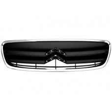 FRONT GRILLE - BLACK WITH CHROME TRIM - OPEN TYPE