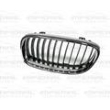 GRILLE - BLACK & CHROME SLATS/CHROME FRAME (LH)