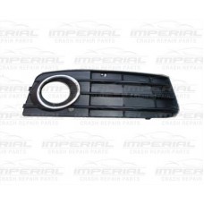 FRONT BUMPER GRILLE SIDE - W/FOG LAMP HOLE + CHROME RING (RH)