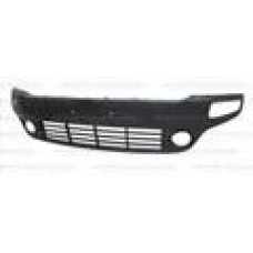 FRONT BUMPER GRILLE - COMPLETE (NO FOG LAMP HOLES) (BLACK)