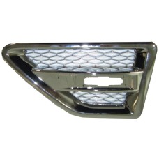 FRONT WING MOULDING/GRILLE - SILVER (LH)