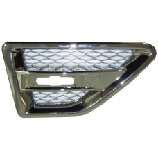 FRONT WING MOULDING/GRILLE - SILVER (RH)