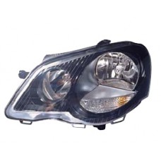 HEADLAMP - BLACK INNER - WITH MOTOR - SPORT/GTi (LH)