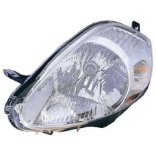 HEADLAMP - CHROME - W/MOTOR - 7 PINS & 8 HOLES ON PLUG 2008> (LH