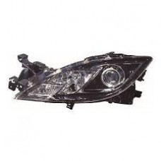 HEADLAMP - BLACK - HALOGEN (LH)