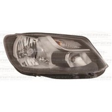 HEADLAMP - SINGLE (CLEAR INDICATOR AT TOP) (W/MOTOR) (RH)