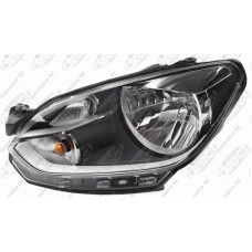 HEADLAMP - BLACK (W/CHROME TRIM) (LH)