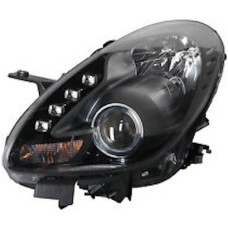 HEADLAMP - BLACK INNER/BLACK SURROUND - W/DRL (LH)