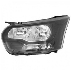 HEADLAMP - NO LED DRL - BLACK (LH)