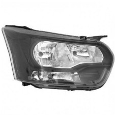 HEADLAMP - NO LED DRL - BLACK (RH)