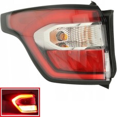 REAR WING LAMP - W/SEPARATE "C" SHAPED RUNNING LAMP (RED) (LH)