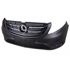 FRONT BUMPER - NOT E-VITO - NO FLH (BLACK, TEXTURED)