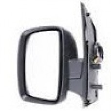 DOOR MIRROR - CABLE - BLACK - SINGLE GLASS (LH)