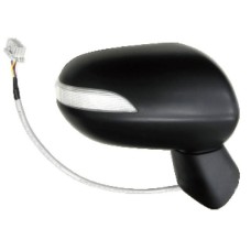 DOOR MIRROR - ELECTRIC/HEATED/IND/POWER FOLD (MATT BLACK) (RH)