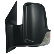 DOOR MIRROR - SHORT ARM/NO CABLE - ELECTRIC/HEATED/INDICATOR (BLACK) (LH)