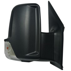 DOOR MIRROR - SHORT ARM/NO CABLE - ELECTRIC/HEATED/INDICATOR (BLACK) (RH)