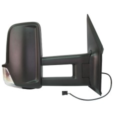 DOOR MIRROR - LONG ARM - ELECTRIC/HEATED/INDICATOR (BLACK) (RH)