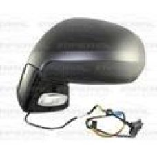 DOOR MIRROR - ELECT/HTD - INDICATOR - BLACK - CAN PAINT (LH)