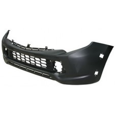 FRONT BUMPER - DOUBLE CAB (W/ARCH MOULDING HOLES) (BLACK)