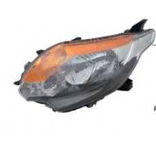 HEADLAMP - BLACK (AMBER INDICATOR) (LH)