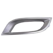 FRONT BUMPER FOG LAMP SURROUND - SILVER (LH)