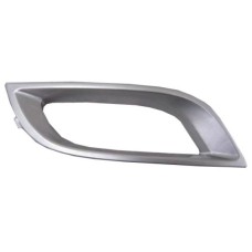 FRONT BUMPER FOG LAMP SURROUND - SILVER (RH)